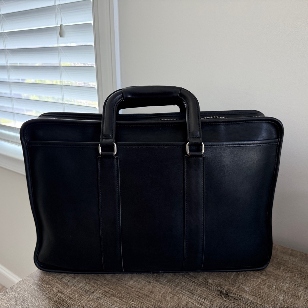 Vintage Coach Men’s Leather Laptop/Briefcase Bag Model 5296 Black